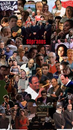 collage of many different people with the words sofrands on them in red