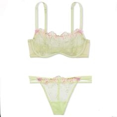 Nwt Cute Bra Top Size L And A Matching Panty Size L But Tag Has Been Removed On The Panty Better Everyday, Cute Bra, Cute Bras, Bra Top, Bra Tops, Victoria's Secret Pink, Secret Pink, Women's Intimates, Victoria’s Secret