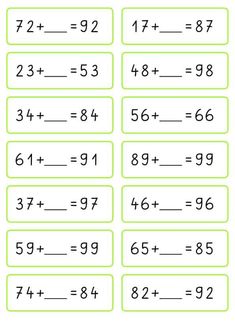 printable worksheet for the addition and subtractional skills in math