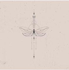 a black and white drawing of a dragonfly on a light gray background with lines