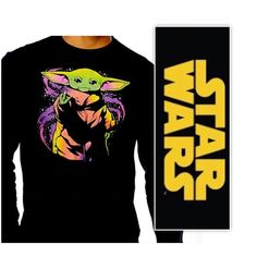 Nwt Star Wars Unisex Baby Yoda Sweatshirt - Solid Black Classic Crewneck Long Sleeved Sweatshirt With A Baby Yoda Graphic Mid Chest. Size Medium. Pit To Pit Is 20’inches Wide, Length Is 26 Inches Long. Pet, Smoke, Stain And Snag Free. New With Tag! Black Long Sleeve Pop Culture Top, Star Wars Hoodie, Star Wars Sweatshirt, Star Wars Men, Disney Hoodies, Blue Crew, Star Wars Baby, Star Wars Shirts, Hooded Sweatshirt Men