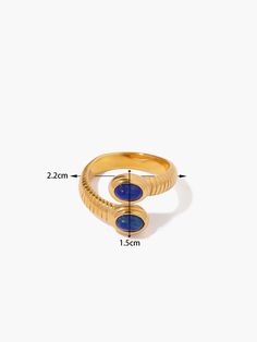 Details Composition: 100% Titanium Steel Size Fit Fit Type: Regular Fit 18k Gold Plating Cm Inch Size One Size One Size Care Instructions This Jewelry Needs Extra Tlc. And Like All Precious Delicate Things, Please Avoid Contact With Water, Other Liquids And Metals So That It Won’T Lose It’s Color And Shimmer. Blue Open Ring Made Of Metal, Blue Open Ring Metal Ring, Blue Metal Open Ring, Blue Open Ring Metal Jewelry, Blue Metal Open Ring Jewelry, Reindeer Headband, Apple Coloring, Sunglass Chain, Snake Ring