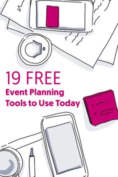 an advertisement for the event planning tools to use today