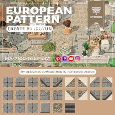 the european pattern is shown in this screenshote for an interactive video game,