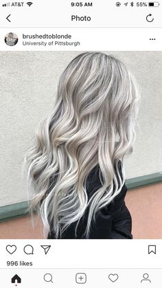 Bright Lived In Blonde, Icey Blonde, Babylights Balayage, Grey Blonde Hair, Grey Blonde, Diy Hair Color, Beautiful Gray Hair