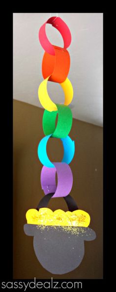 this is an image of a paper sculpture made out of construction material and colored paper