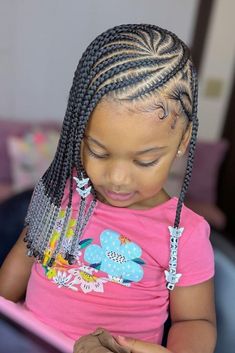 20 Top Braids with Beads Hairstyles for Kids of 2024 | Lookosm Trending Kids Hairstyles, Kiddie Braids With Beads, Little Black Girls Braided Hairstyles For Kids With Beads, Girl Braids Hairstyles Kids Black Little, Toddler Girl Hairstyles Black Braids, Kids Braids With Beads Natural Hair, Kids Hairstyles Black Braids With Beads, Braids And Beads Kids, Cute Hairstyles With Beads