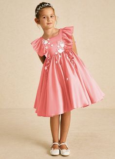 Sue Ellen features a stunning A-line design in matte satin with a chic square neckline and delicate cap sleeves. Adorned with beaded embellishments and a sweet zipper closure topped with bows, it’s perfect for adding a touch of elegance to any celebration. Square Neck Satin Dress With Ruffles, Satin Square Neck Dress With Ruffles, Pink Satin Square Neck Dress, Pink Satin Dress With Square Neck, Pink Square Neck Satin Dress, Spring A-line Dress With Satin Bow, Spring Satin Dress With Flutter Sleeves, Summer Satin Dress For Dress-up Occasions, Spring Wedding Dress With Cap Sleeves