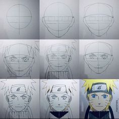 step by step instructions to draw naruto from naruto's anime