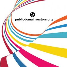 an image of colorful lines with the words public cominvectors org on it