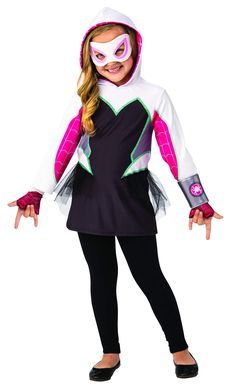 Spider Costume Kids, Gwen Costume, Spider Gwen Costume, Spider Girl Costume, Spider Dress, Superhero Halloween Costumes, Marvel Dress, Secret Warriors, Spider Costume