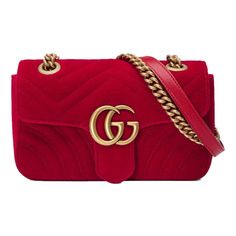 GUCCI GG Marmont G Shoulder Bags Handbag Types, Gg Marmont Mini Bag, Gucci Gg Marmont Mini, Gg Marmont Mini, Purple Handbags, Gucci Purse, Gucci Gg Marmont, Red Handbag, Gucci Shoulder Bag