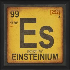 an old metal sign with the letter e in it's center and some type of element