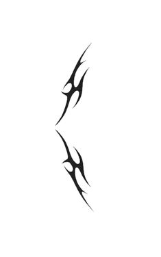 an abstract black and white tattoo design