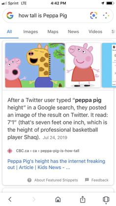 the twitter page for peppa pig