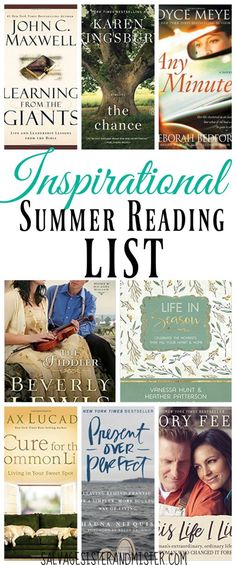 the inspirational summer reading list is featured in this post - it - all book cover