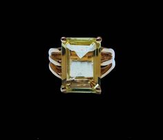 The past will always return in the fashion world and this piece is back for round two! In the 1920's ladies of class wore the most opulent dresses with jewelry to match. As the years continued, jewelry makers tailored pieces to fashion and trends which resulted in affordability for style. Presenting this Absolutely Stunning Vintage 14k Gold Emerald Cut 15 Carat Laguna Yellow Citrine Solitare Ring Featuring Elegant Oversized Design. Approximate Size: Ring Size 6 and Stone Measures 15 mm by 10 mm Vintage Jewlery, Fine Gold Jewelry, Stones Jewelry, Yellow Citrine, Bow Earrings, Jewelry Maker, Designer Jewelry, Emerald Cut, Stone Jewelry