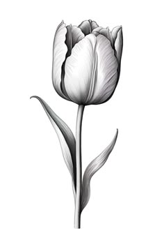 This intricate line art of a tulip captures the fleeting beauty of springtime in every delicate stroke. Inspired by the artist's serene walks through blooming tulip fields, this drawing embodies the perfect blend of simplicity and detail. #TulipArt #LineDrawing #BlackAndWhiteArt #BotanicalIllustration #ArtInspiration Tulip Line Art, Draw A Tulip, Field Of Tulips, Tulip Drawing, Drawings Of Flowers, Colour By Number, Isometric Drawing, Flower Drawings