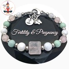 FERTILITY PREGNANCY Energy Healing Crystal Reiki Gemstone IVF Bracelet Adjustable Moonstone Crystal Bracelet For Meditation, Adjustable Natural Stone Crystal Bracelet For Healing, Adjustable Natural Stones Crystal Bracelet For Healing, Adjustable Rose Quartz Beaded Jewelry, Adjustable Amazonite Crystal Bracelet With Round Beads, Adjustable Rose Quartz Jewelry With 8mm Beads, Adjustable Rose Quartz Crystal Bracelet For Spiritual Healing, Adjustable Rose Quartz Crystal Bracelet For Spiritual Use, Adjustable Rose Quartz Crystal Bracelet For Meditation