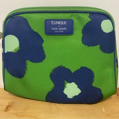 Questions? Leave A Comment Below!New With Tags Clinique X Kate Spade Cosmetics Bag. This Is Bright Green With Blue Flowers And A Leather Label. Measures 8" X 6" X 2" And Closes With A Top Zipper. Blue On-the-go Pouch Cosmetic Bag, Blue On-the-go Cosmetic Pouch, Blue Cosmetic Bag With Removable Pouch For On-the-go, Blue Cosmetic Bag With Removable Pouch For Travel, Trendy Blue Kate Spade Bag, Kate Spade Everyday Zipper Pouch Bag, Kate Spade Zipper Pouch For Everyday Use, Kate Spade Travel Bags With Zipper Pouch, Green With Blue