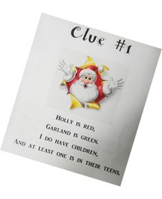 a close up of a piece of paper with an image of santa claus on it