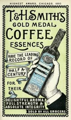 an advertisement for coffee and tea with the words, t & s smith'gold medal coffee