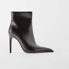 Reposhing This Item I Purchased From @Lonamode. Loved It, But They're Too Big.. I'm Asking Questions? Leave A Comment Below! Zara Store, Black Heeled Ankle Boots, Asking Questions, Zara Shoes, High Heels Stilettos, Heeled Ankle Boots, Zara Black, Black Ankle Boots, Boots Black