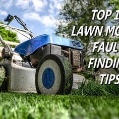 a lawn mower with the words how to write a blog your client will love to read