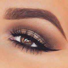 Wedding Eyeliner, Wedding Makeup For Brunettes, Gold Smokey Eye, Best Wedding Makeup, Brunette Makeup, Soft Glam Makeup, Smink Inspiration