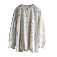 Thickness: STANDARD Style: Vintage, Cottagecore Sleeve Style: Regular Sleeve Length(cm): Full Season: Spring/Autumn Material: Cotton Clothing Length: Regular One size: Bust - 114cm/ Length 62-66cm/ Sleeve - 56cm/ Shoulder - 40cm Beige Long Sleeve Cotton Blouse, Beige Embroidered Button-up Top, White Long Sleeve Bohemian Shirt, Cream Long Sleeve Folk Blouse, Cotton Long Sleeve Blouse With Floral Embroidery, Cream Folk Blouse With Long Sleeves, Beige Long Sleeve Folk Top, Beige Folk Style Long Sleeve Tops, Beige Floral Embroidered Cotton Tops