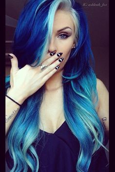 Scene Girl, Hair Color Crazy, Dye My Hair, Mermaid Hair, Cool Hair Color, Grunge Hair, Crazy Hair