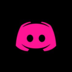 a black background with a pink face on the left side and two eyes on the right