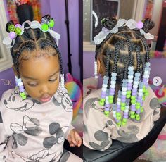 Toddler Hairstyles Girl African American Braids With Beads, Cute Hairstyles For Toddlers Black, Infant Braids Hairstyles Black, Toddler Hairstyles Girl African American Braids, Toddler Girl Braid Styles, Toddler Braided Hairstyles Black Baby Girls, Bead Hairstyles For Kids Natural, Toddler Protective Hairstyles