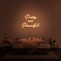 Neon Room Decor, Neon Signs Home, Neon Room, Dekor Diy, Neon Sign Bedroom, Cozy Room Decor, Stay In Bed, Room Design Bedroom