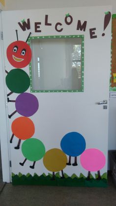 the very hungry caterpillar door decoration