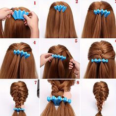 Coque Banana, Braiding Tutorials, French Braiding, Weave Braid, Hair Accessories Braids, Roller Hair, Hair Braiding Tool, Braid Tool, Hair Tricks