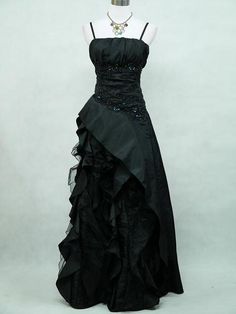 . Black Ball Gown, Bridesmaid Dressing Gowns, Black Formal, Evening Dresses For Weddings, Grad Dresses, Ball Gowns Prom, Ball Gowns Wedding