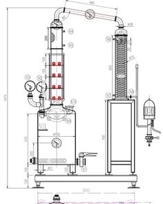 a drawing of a machine that is in the process of being built