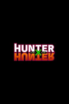 the logo for hunter hamley's is shown in pink and green on a black background