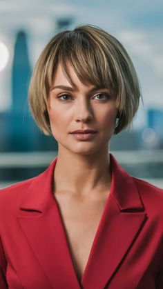 65 Stunning Bob Haircuts with Bangs for a Modern Look: Styles for Long, Medium, and Short Hair Asian Bob, Pixie Bobs, Angled Bangs, Bangs Styles, Shoulder Haircut, Bob Haircuts With Bangs, Haircut For Women, Edgy Pixie, Bob Haircut With Bangs