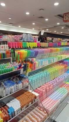 a store filled with lots of different colored items