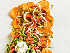 the salad is prepared and ready to be eaten on the table or served for lunch