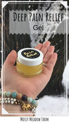 Deep pain relief gel to help muscle aches and pains. Made with essential oils, herbal oil, and hydrosol | Mossy Meadow Farm Nature Recipes, Vitamins For Nerves, Cramp Relief, Inner Knee Pain, Pain Relief Gel, Nerve Pain Relief, Lower Back Pain Relief, Sciatic Nerve Pain