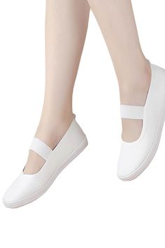 White Ballet Flats Shoes Slip-On Balletcore Aesthetic Balletcore Aesthetic, Aesthetic Soft Girl, White Ballet Flats, Soft Girl Outfits, Flats Shoes, Ballet Flat Shoes, Soft Girl, Flat Shoes, Canvas Material