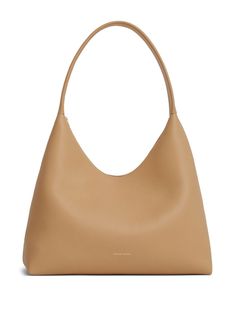 sand beige calf leather suede lining logo stamp to the front debossed internal logo top zip fastening single shoulder strap main compartment internal slip pocket Classic Calf Leather Hobo Shoulder Bag, Classic Hobo Bag With Smooth Grain And Double Handle, Structured Beige Shoulder Bag For Everyday, Everyday Structured Beige Shoulder Bag, Structured Leather Shoulder Bag With Smooth Grain, Beige Smooth Grain Shoulder Bag For Shopping, Classic Everyday Calf Leather Shoulder Bag, Classic Calf Leather Hobo Bag With Smooth Grain, Business Leather Hobo Bag In Beige