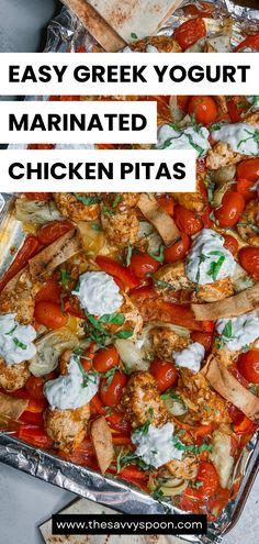 Easy Greek Yogurt Marinated Chicken Pitas Recipe Low Spoon Meals, Greek Yogurt Marinated Chicken, Chicken Pita Recipes, Greek Chicken Pita, Chicken Pitas, Yogurt Marinated Chicken, Chicken Boneless Breast Recipes, Greek Foods, Pita Recipes