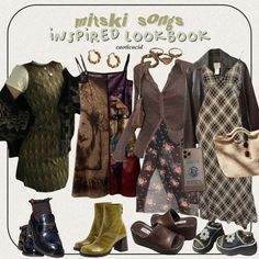 Whimsigothic Aesthetic Outfits, Whimsigothic Clothes, Different Types Of Clothes, Types Of Clothes, Academia Outfits, Mode Hippie, Cottagecore Outfits, Estilo Hippie, Clothes And Shoes