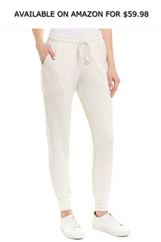 Vimmia Womens Soothe Pant, S, White ◆ AVAILABLE ON AMAZON FOR: $59.98 ◆ Color/pattern: eggshell. Inseam approximately 28in. Measurement was taken from a size small and may vary slightly by size. Design details: smocked waist, two front pockets. 69% rayon, 19% polyester, 9% cotton, 3% spandex. Machine wash. Made in the USA Red Pants, Cargo Pants Women, Black Khakis