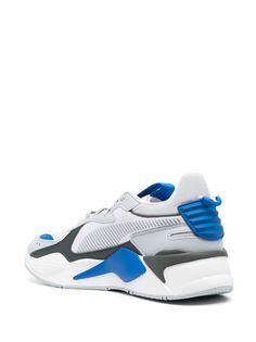 Find PUMA Rs-x Geek Low-top Sneakers on Editorialist. white/grey/blue panelled design round toe pull-tab at the tongue pull-tab at the heel front lace-up fastening branded insole flat rubber sole Gray Puma Sneakers For Sports, Sporty Gray Puma Sneakers, Gray Sporty Puma Sneakers, Puma Rs X, Puma Rs-x, Puma Rs, The Tongue, Grey Blue, Pull Tab