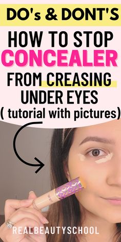 Creasing Under Eyes, Concealer Tutorial, Concealer Tips, The Best Concealer, Best Under Eye Concealer, Apply Concealer, Under Eye Makeup, Makeup Over 50, Makeup Over 40